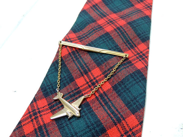 HICKOK 飛行機 航空機 USA アンティーク ヴィンテージ タイピン 1930年~40年代 第二次世界大戦