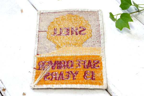 SHELL・シェル 13 YEARS・オイルカンパニー・ビンテージ・アドバタイジング・刺繍・ワッペン