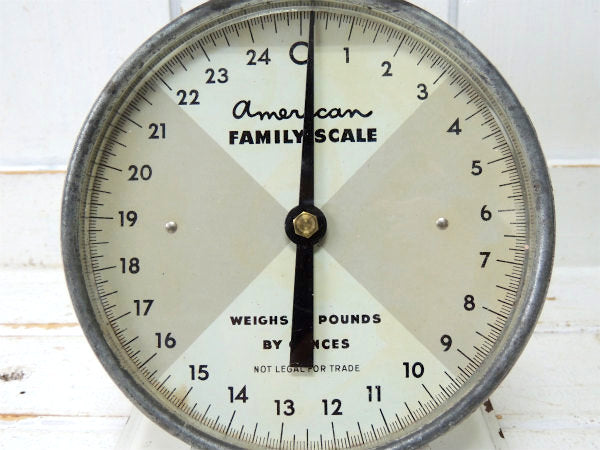 【American Family Scale】ホワイト・アンティーク・スケール・量り・25ポンド