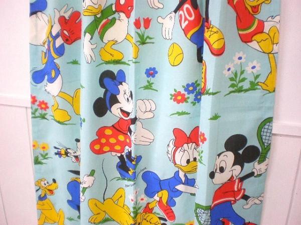 ディズニー ミッキー&ミニー・ヴィンテージ・カーテン USA