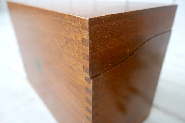 Globe Wernicke カード付き・木製・アンティーク・カードボックス・ファイルケース・木箱