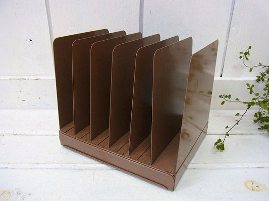 工業系・スチール製ヴィンテージ・ブックスタンド/本立て/書類スタンド USA