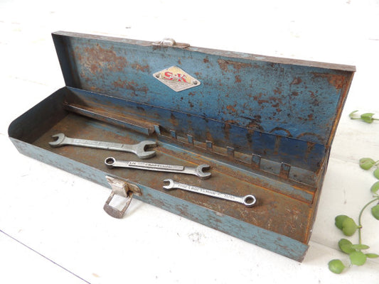 【SK TOOLS・工業系・USA】メタル製・ヴィンテージ・ツールケース/工具箱