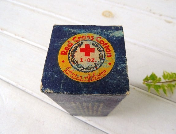 【ジョンソン&ジョンソン/Red Cross Cotton/箱】メディスンパッケージ/USA