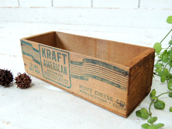 【KRAFT】クラフト社・木製・アンティーク・チーズボックス・木箱・USA
