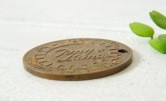 トニーラマ・ゴールドラベル・真鍮・ビンテージ・メダルコイン ウエスタン ブーツ キーホルダー