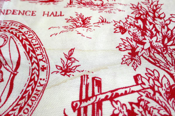 アメリカ歴史的建造物・デッドストック・ヴィンテージ・ファブリック・生地・テキスタイル/113×98