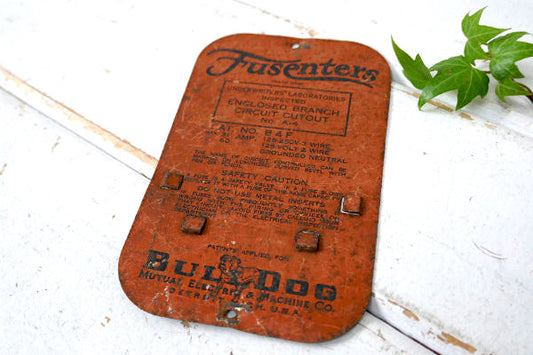 BULLDOG ブルドッグ USA アドバタイジング ビンテージ 電気スイッチカバー・プレート・看板