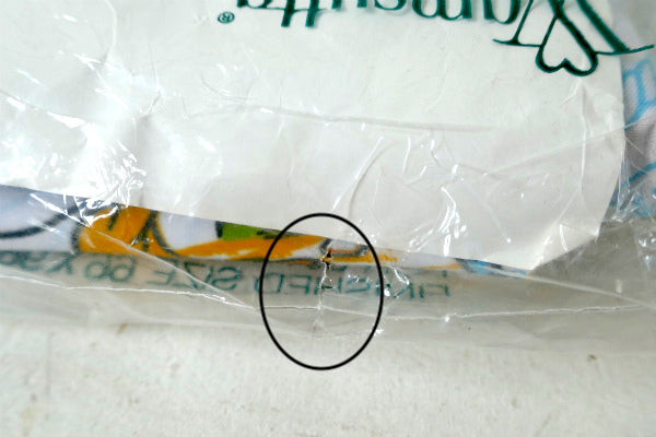 ミッキー&ドナルドダック トレジャーハント 宝探し柄 デッドストック ヴィンテージ フラットシーツ