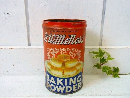 ベーキングパウダー・アンティーク・ティン缶/キャニスター USA