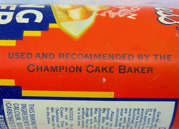 ベーキングパウダー・アンティーク・ティン缶/キャニスター USA