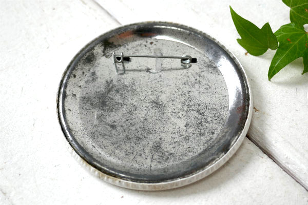 【NO DAM・NO LAKE】メッセージ・自然破壊・反対運動・ヴィンテージ・アメリカ・缶バッジ