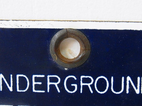 【BELL SYSTEM】電話会社の小さなアンティーク・ホーローサイン/看板 USA