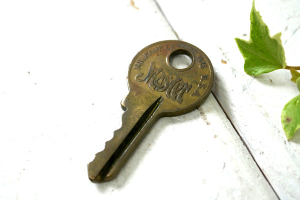マスターロック・MASTER LOCK 真鍮製 3855 アンティーク・キー・オールド・鍵・Key