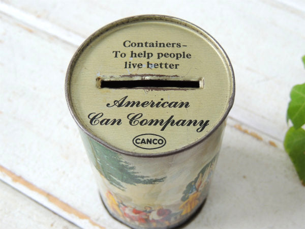 【アメリカ独立宣言】CANCO・ティン製・ヴィンテージ・貯金箱・コインバンク USA