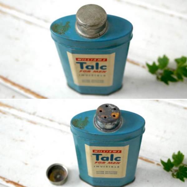 Williams ブリキ・髭 アンティーク・シェービング・TIN缶・パウダーケース BARBER