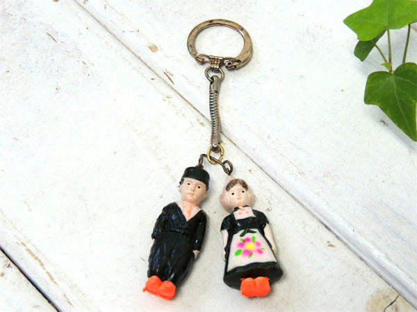 【オランダ・人形・民族】男の子&女の子・ヴィンテージ・デッドストック・キーホルダー