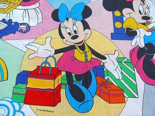【ミニーマウス】USA!ウォルトディズニー・ヴィンテージ・ユーズドシーツ(ボックスタイプ) USA