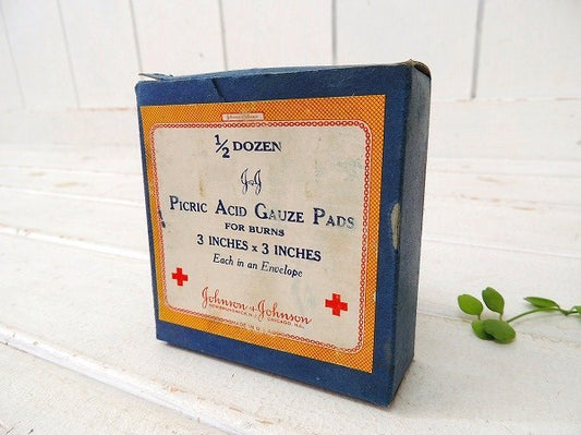 【ジョンソン&ジョンソン/GAUZE/紙箱】メディスンパッケージ/USA/アメリカ赤十字社