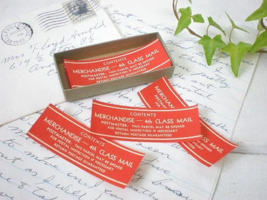 【CAUTION LABELS】ラベルシール入り・ヴィンテージ・紙箱 USA