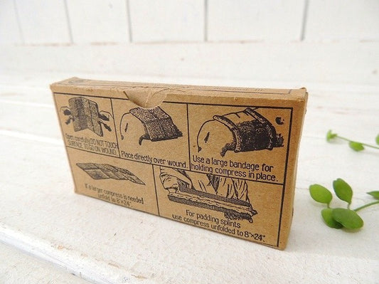 【ガーゼ/GAUZE/紙箱】メディスンパッケージ/USA/ビンテージ/印刷物/開封済み