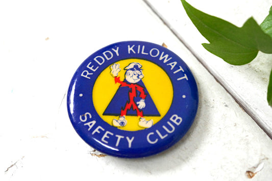 REDDY KILOWATT レディキロワット・キャラクター・アドバタイジング・ビンテージ・缶バッジ