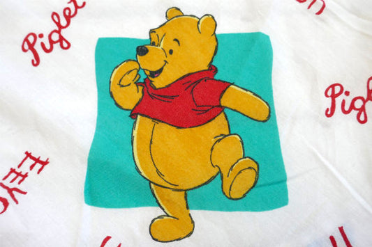 くまのプーさんと森の仲間たち ディズニー カラフル ベビーサイズ ユーズドシーツ ベビーシーツ