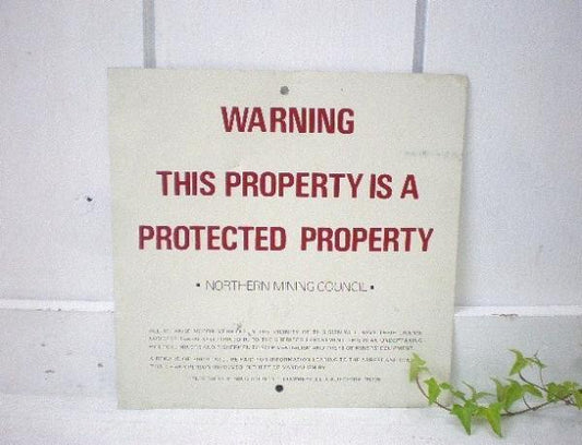 【WARNING】ヴィンテージ・サイン/看板 USA