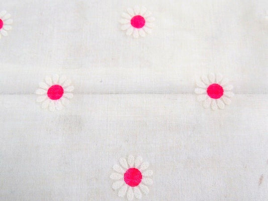 キュートな花柄・シースルー素材・デッドストック・ヴィンテージ・ファブリック/生地 USA