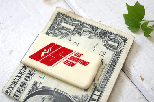 US シューティングチーム アドバタイジン・アメリカンビンテージ・マネークリップ・銃・ライフル