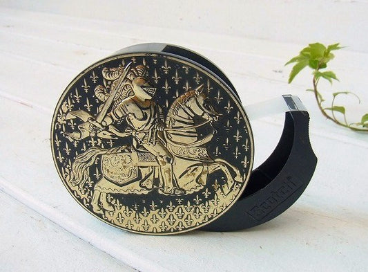 【Scotch/スコッチ】西ドイツ製・騎士&ゆりの紋章・アンティーク・テープカッター