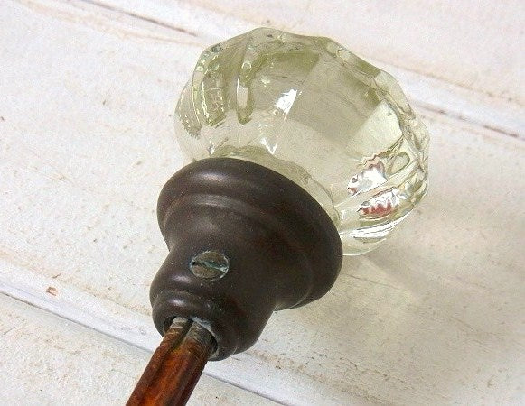 建材・インテリア 12角形・ガラス製・アンティーク・ドアノブ・ドアパーツ・USA DIY 住宅