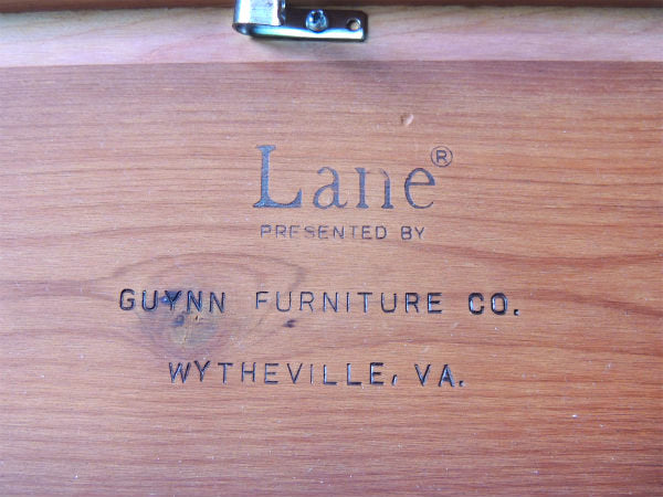 【Lane】ノスタルジック・飴色・木製・ヴィンテージ・ウッドボックス・木箱 USA・宝箱