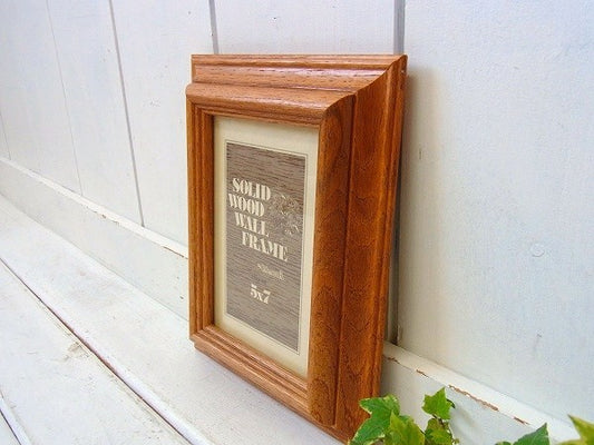 デッドストック ヴィンテージ・無垢材/木製フレーム/額縁/ USA
