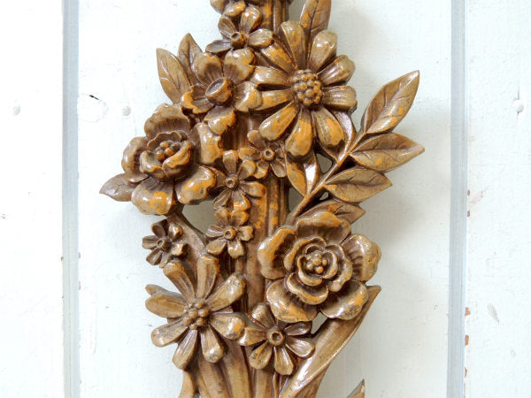 【Syracuse Ornamental Co】木製・ヴィンテージ・ウォールデコ/壁飾り/インテリア