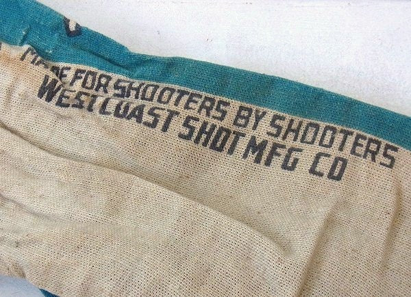 【ACRA SHOT】水色キャンバス地・ヴィンテージ・弾丸袋/布袋　USA
