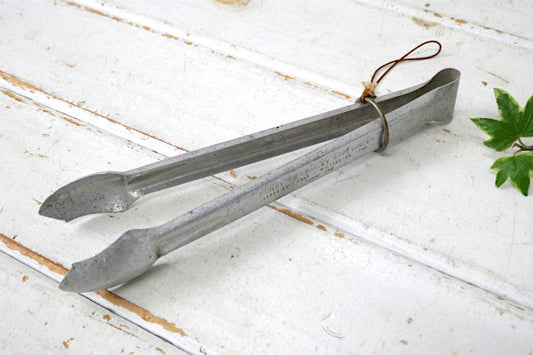 シャビー アルミ製 ヴィンテージ キッチントング トング キャンプ アウトドア キッチン用品 USA