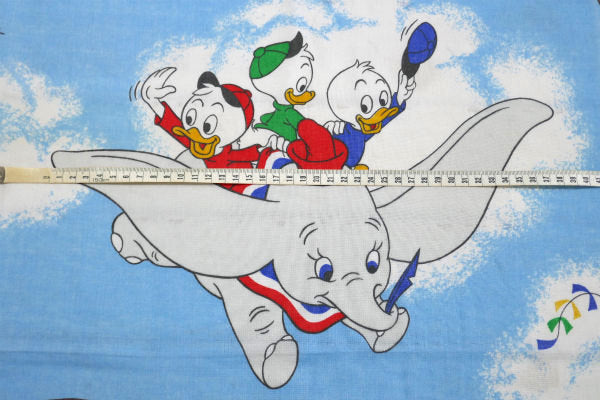 ミッキー&フレンズ ディズニー 空飛ぶ飛行船 ヴィンテージ フラットシーツ スリムタイプ USA