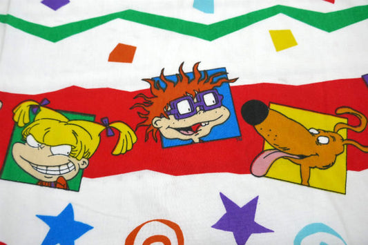 【ラグラッツムービー】冒険アニメ・アメコミ・ヴィンテージ・ユーズドシーツ(フラットタイプ) USA