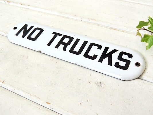 【NO TRUCKS】ホーロー製・ヴィンテージ・サイン・看板・モーター系・ガレージ