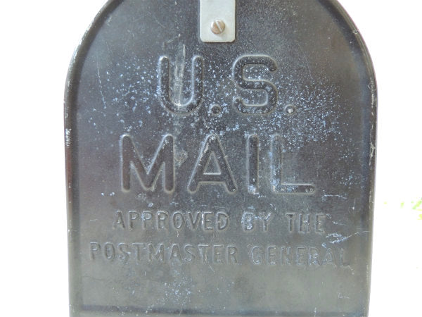 【U.S MAIL】ビッグサイズ!黒色・スチール製・ヴィンテージ・メールボックス　ポスト　郵便受け