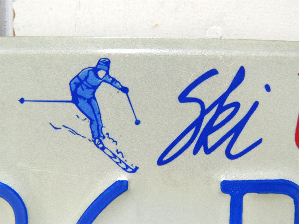 【ユタ州・スキー柄・Ski】706 DFF・ヴィンテージ ・ナンバープレート・USA・1980