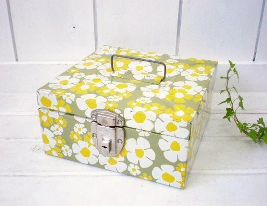 カラフル&ポップな花柄・ヴィンテージ・スチールケース USA