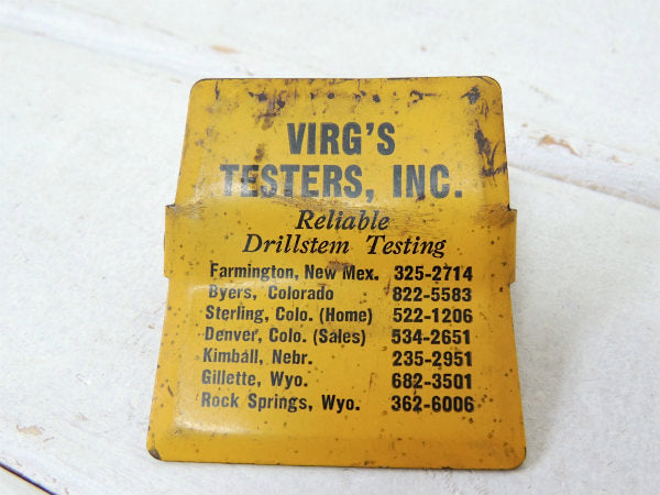 【VIRG'S TESTERS INC】イエロー・ノベルティ・ヴィンテージ・ペーパークリップ USA