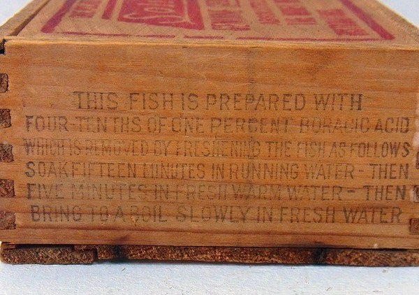 【CODFISH】小さなアンティーク・ウッドボックス/木箱 USA