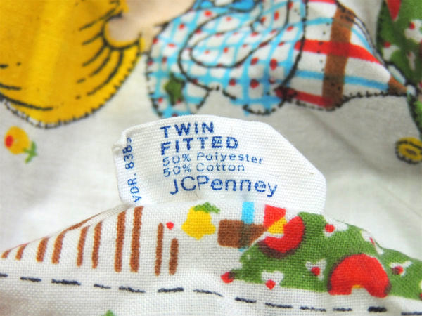 【ジョーン・ウォルシュ】パッチワーク・パネル柄・ヴィンテージ・ユーズドシーツ(ボックスタイプ)