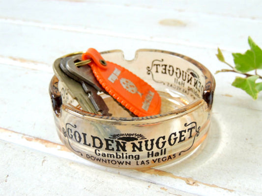 ラスベガス老舗・カジノ ゴールデンナゲット GOLDEN NUGGET ヴィンテージ・アドバタイジング ・灰皿・USA