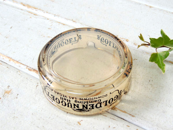 ラスベガス老舗・カジノ ゴールデンナゲット GOLDEN NUGGET ヴィンテージ・アドバタイジング ・灰皿・USA