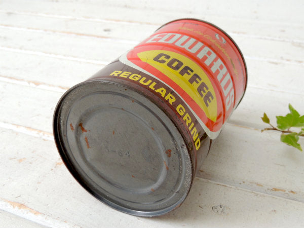 【EDWARDS COFFEE】エドワーズ・ブリキ製・ヴィンテージ・コーヒー缶・USA