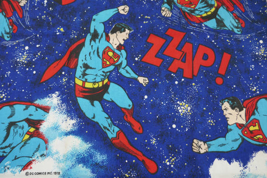スーパーマン SUPERMAN アメコミ ヒーロー 70's ヴィンテージ 生地 ファブリック
